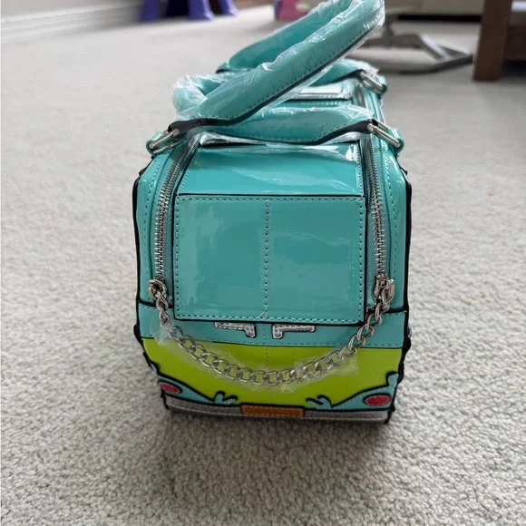 Dolls Kill Neon Lime Interior Handbag - Bright Green Lining - Picture 4 of 9